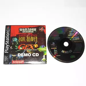 Warzone 2100 Soul Reaver Gex 3 Demo CD Disk PS1 PlayStation Rare Eidos - Picture 1 of 3
