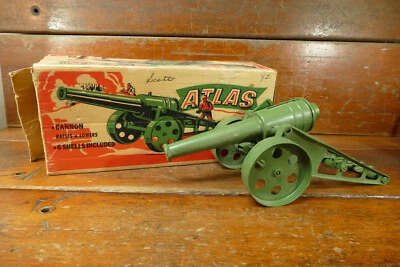 Cañón de juguete de plástico militar Payton Atlas de colección #2047 ¡con caja original! Foto 1 de 4