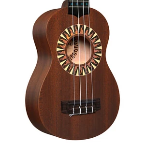 Alkemi Ukulele 21" Soprano Signature Rosette All Mahogany with Quality Gigbag - Picture 1 of 7