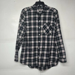 Camisa informal Eddie Bauer para mujer grande a cuadros con botones delanteros manga larga - Imagen 1 de 11