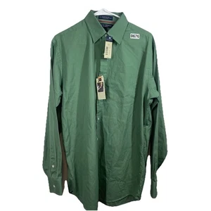 NWT Daniel Cremieux Shirt Mens M Green Button Down 100% Cotton Career Office NEW - Picture 1 of 14