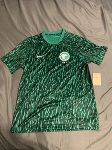 Nike Saudi Arabia KSA Soccer Jersey 2022/23 Green Mens Size L DN0715-365 NWT - Picture 1 of 6