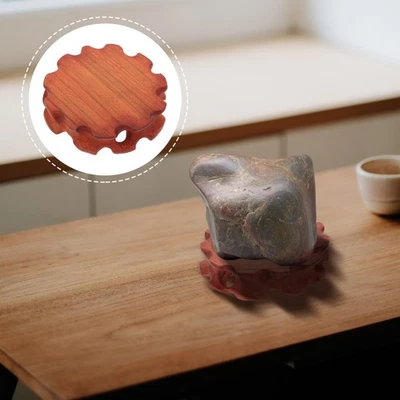  Wood Mini Display Stand Teapot Pedestal Stand Display Base Mini Wood Riser for - Image 1 of 4