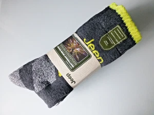 Jeep 3er-Pack Crew Boot Sock Herren anthrazit UK 6-11 schwere Arbeitssocken neu in Verpackung - Bild 1 von 6