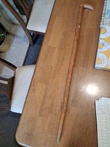 handmade And Hand Carved vintage wooden walking stick 89.5cm, - Picture 1 of 19