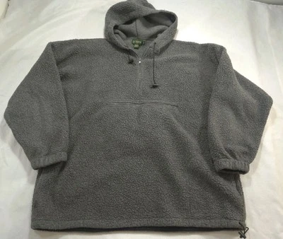 Sudadera con Capucha Vintage J Crew Doble Extra Grande Gris Remero Canguro Bolsa Suéter Años 90 Foto 1 de 4