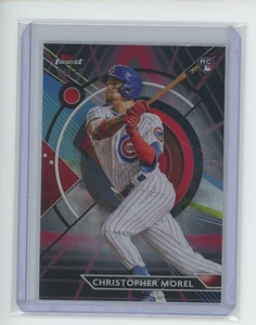 Refractor de vapor negro Topps Finest Christopher Morel RC 2023 #'D/10 CUBS - Imagen 1 de 2