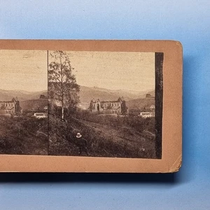 Tintern Chepstow Monmouth Stereoview 3D C1880 Wales Abbey Ruins View - Picture 1 of 3