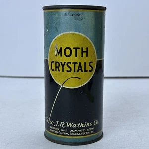 De colección J.R. Watkins Polilla Cristales Lata Algunos Contenidos Newark Memphis Winona - Imagen 1 de 7
