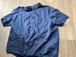 Gant Herren Kurzarm Baumwolle Hemd Gr. 4XL Xxxxl Broadcloth Seltener Artikel Gr. 9 - Bild 1 von 5
