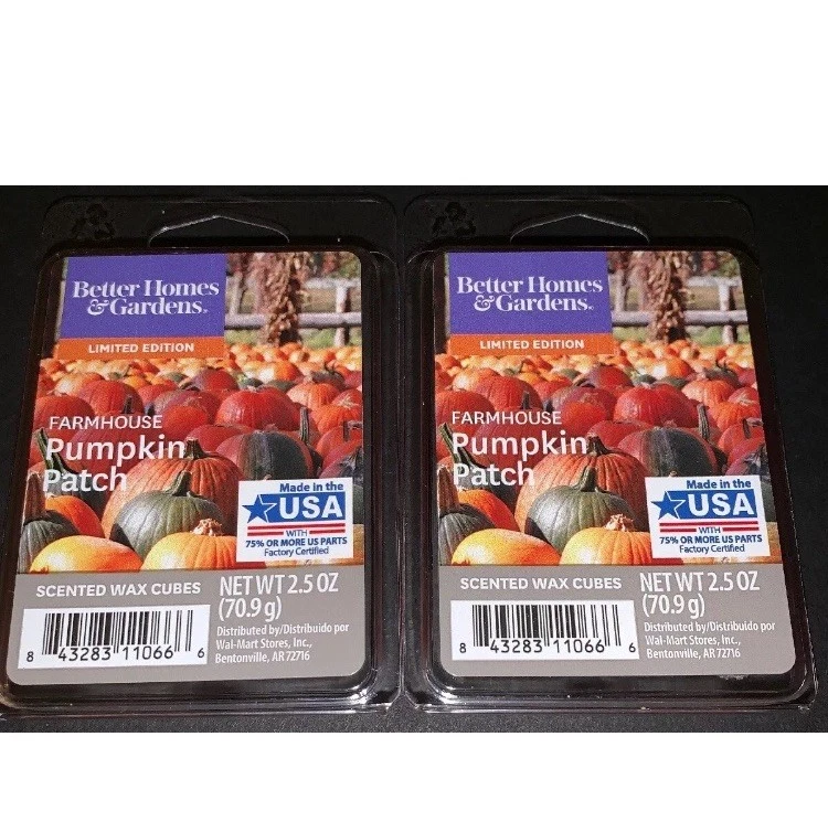 Better Homes & Gardens Scented Wax Cubes Farmhouse Pumpkin Patch Set 4