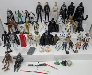 45+ STAR WARS Action Figure Toy Lot, Miscellaneous Series, All Shown - Picture 1 of 14