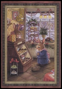 Greeting Card - Rabbit - Susan Wheeler - Christmas CL104 - Picture 1 of 2