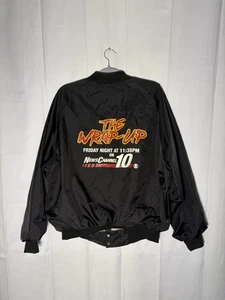 Giacca da allenatore vintage KFDA ch 10 CBS Amarillo THE WRAP UP 2XL foderata notizie locali - Foto 1 di 4