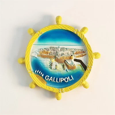Turkey Dardanelles Strait Gallipoli Peninsula Souvenir 3D Resin Fridge Magnet - Image 1 of 4