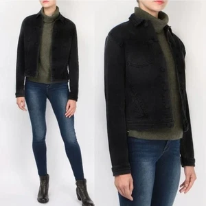 L'AGENCE Celine Slim Femme Schwarz Cord Jacke Neu mit Etikett S - Bild 1 von 6