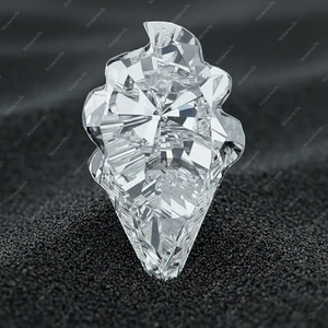 Ice Cream Cone Lab Grown Diamond Fancy Cut IGI Certified VVS-VS DEF CVD HPHT 1ct - Picture 1 of 18