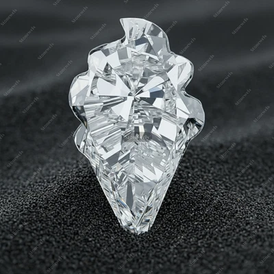 Ice Cream Cone Lab Grown Diamond Fancy Cut IGI Certified VVS-VS DEF CVD HPHT 1ct - Image 1 of 4