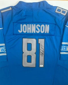 Calvin Johnson signed Autogramm Trikot Detroit Lions Football HOF PSA/DNA - Bild 1 von 5
