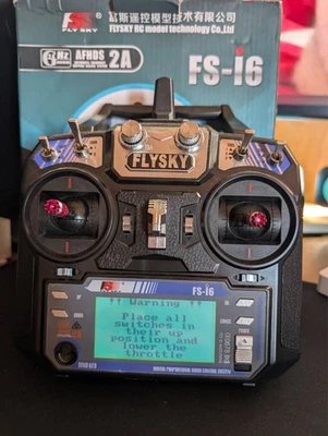 FlySky FS-i6 RC Transmitter 2.4GHz 6CH AFHDS 2A Remote Control for Drone Plane - Image 1 of 4
