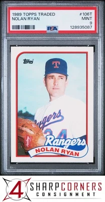 1989 TOPPS TRADED NO106T НОЛАН РАЙАН РЕЙНДЖЕРС HOF PSA 9 - Изображение 1 из 2