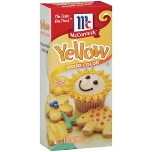 Colorante alimentare giallo McCormick 1 oz colorante alimentare allegro brillante per arti della panificazione - Foto 1 di 4