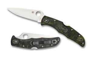 Coltello Spyderco Endura 4 Lockback Zome Verde VG10 Acciaio C10ZFPGR Coltelli Tascabili - Foto 1 di 4