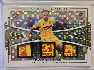 2020-21 Panini National Treasures Paco Alcacer Threads Triple Patch 1 of 1 - Image 1 of 2
