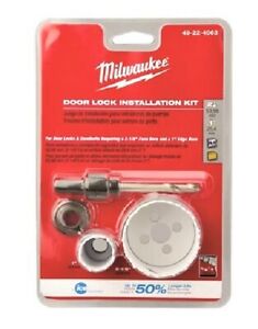 MILWAUKEE DOZER Door Lock Hole Saw Set 4 pc Bi-Metal Kit USA 49-22-4063