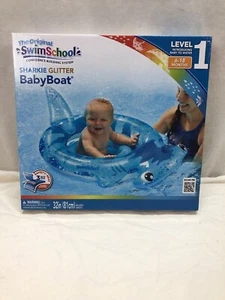 New! The Original Swim School Sharkie Glitter Baby Boat Level 1 6 - 18 Months - Picture 1 of 2