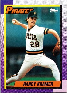  1990 Randy Kramer 28 Pirates 126 Topps Baseball Sports Trading Card 