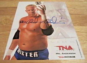 Mr. Anderson Wrestler Autographed Signed 8X10 Photograph Wrestling WWE/TNA - Imagen 1 de 2