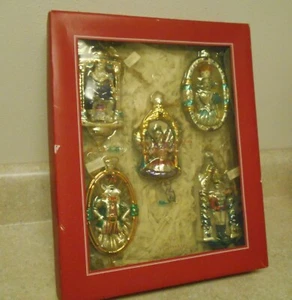 Pottery Barn Nutcracker Suite Handblown Glass Ornaments Set Of 5 - Picture 1 of 7