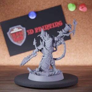 Crazy Goblin Warrior Miniature Artificer Dungeons and Dragons Mini Dnd 5e TTRPG - Picture 1 of 8