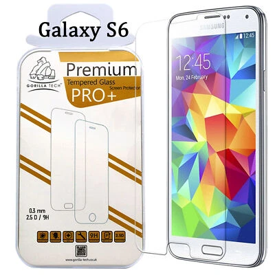 Protector de pantalla de película de vidrio templado Gorilla genuino de GT para Samsung Galaxy S6 Foto 1 de 3