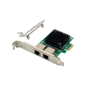 PCIe X1 Ethernet network Card 1Gbps Dual RJ45 Port lan Card intel 82571 chipset - Picture 1 of 7