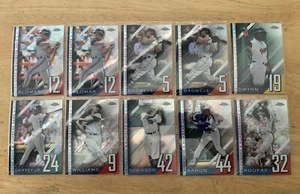 2020 Topps Chrome Baseball A Numbers Game Aaron Williams Robinson + 10 Card Lot - Bild 1 von 2
