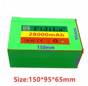 New 7S3P Li-Lon Battery 29.4V 28000Mah Electric with 29.4V 2A Charger - Picture 1 of 14