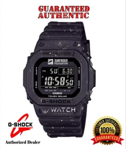 Casio G-Shock G5600SRF-1 Surfrider Foundation Solar Powered Black Watch - Picture 1 of 10