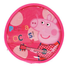 Peppa Pig Rocks Round Purse - Kids Coin Official Licensed Zip Pink Girls Genuine