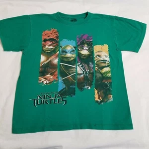 Boys Teenage Mutant Ninja Turtles T-shirt Size Small Green TMNT All Characters - Picture 1 of 6