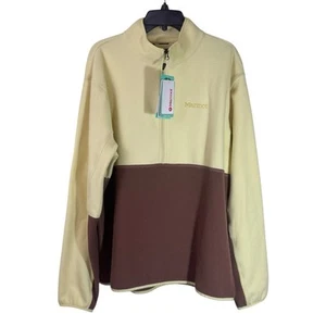 Marmot 1/2 Zip Jacket Men’s Size XL Color Block Pull Over Rocklin Sweater NEW - Picture 1 of 14
