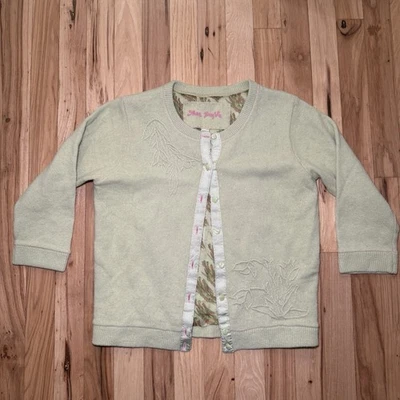 Винтажный шерстяной кардиган из ангорской смеси Free People лаймово-зеленый средний - Изображение 1 из 4