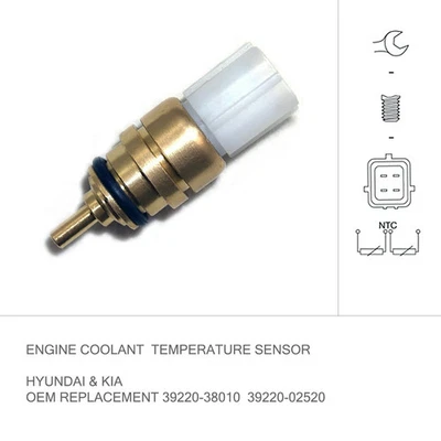 Coolant Temperature Sensor Hyundai SANTA FE 2011-2018 CM 3.5L G6DC DM 2.4L G4KJ  - Image 1 of 4