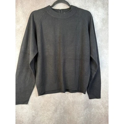 NUEVO CON ETIQUETAS DE COLECCIÓN Suéter Acrílico Puntadas en el Tiempo Negro Cuello Simulado Cremallera Trasera Talla Grande Foto 1 de 4