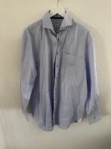Peter Millar blau mit rosa Akzenten Langarm Button Down Kragen Hemd Large - Bild 1 von 6