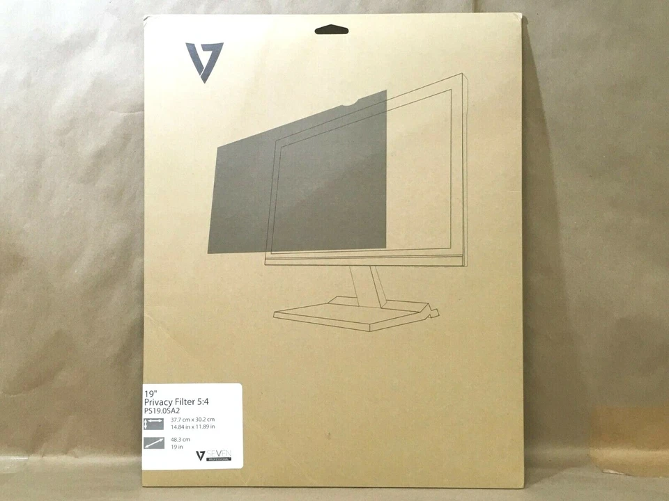 V7 LCD Privacy Filter 19 inch PS19.0SA2-2N ✅❤️️✅❤️️ NEW FACTORY SEALED - Image 1 of 1