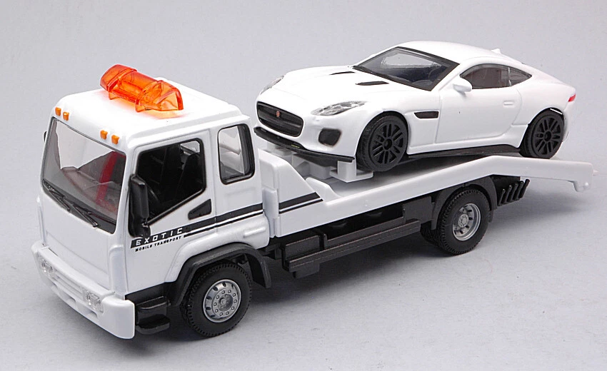 Modellino camion  Burago DIECAST scala 1:43 TRUCK + JAGUAR F-TYPE modellismo - Immagine 1 di 1