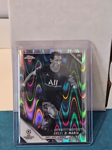 2021-22 Topps Chrome UCL - Black & White RayWave Refractor #19 Angel Di Maria - Picture 1 of 2