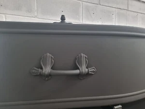 The Gothic - Wood Painted Adult Size Victoriana Actual Coffin - Picture 1 of 4